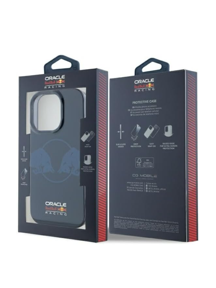 REDBULL RACING - MAGSAFE IML AND TRANSPARENT PC CASE WITH TWO BULLS LOGO - NAVY-6