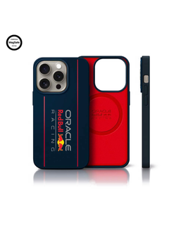 REDBULL RACING – MAGSAFE LIQUID SILICONE CASE WITH OVERSIZE VERTICAL LOGO – NAVY-1