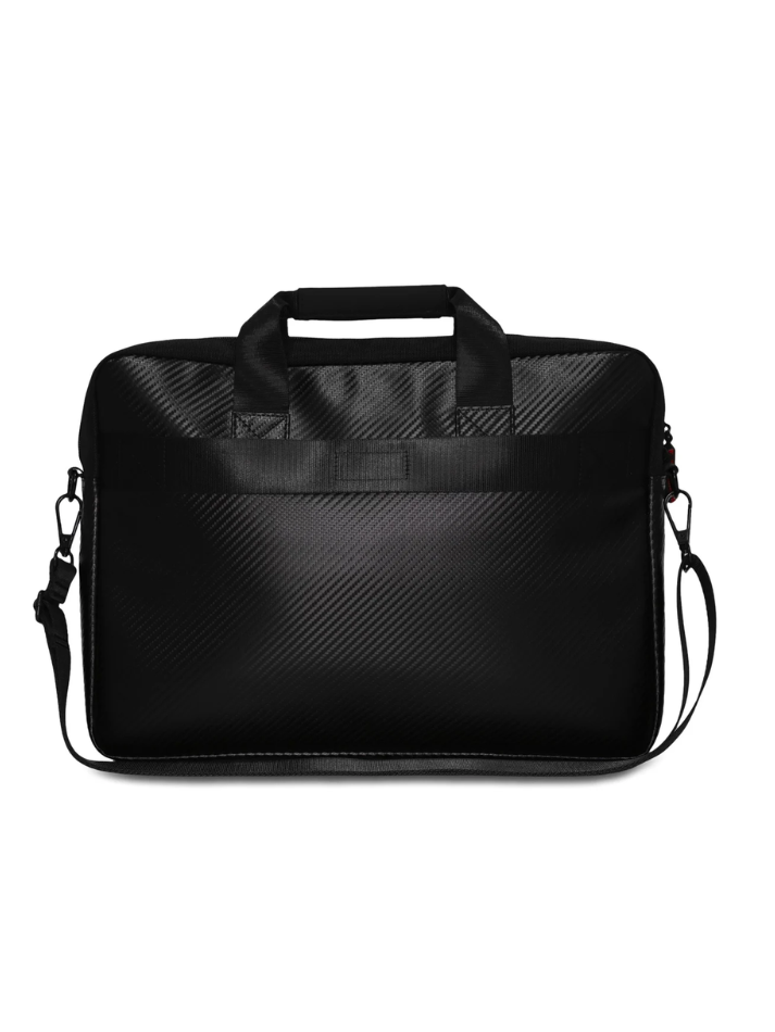 REDBULL RACING – PU CARBON COMPUTER BAG 15” WITH HANDLES AND LOGO – BLACK-3