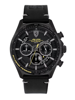Scuderia Ferrari Orologio Pilota Evo Nero-1