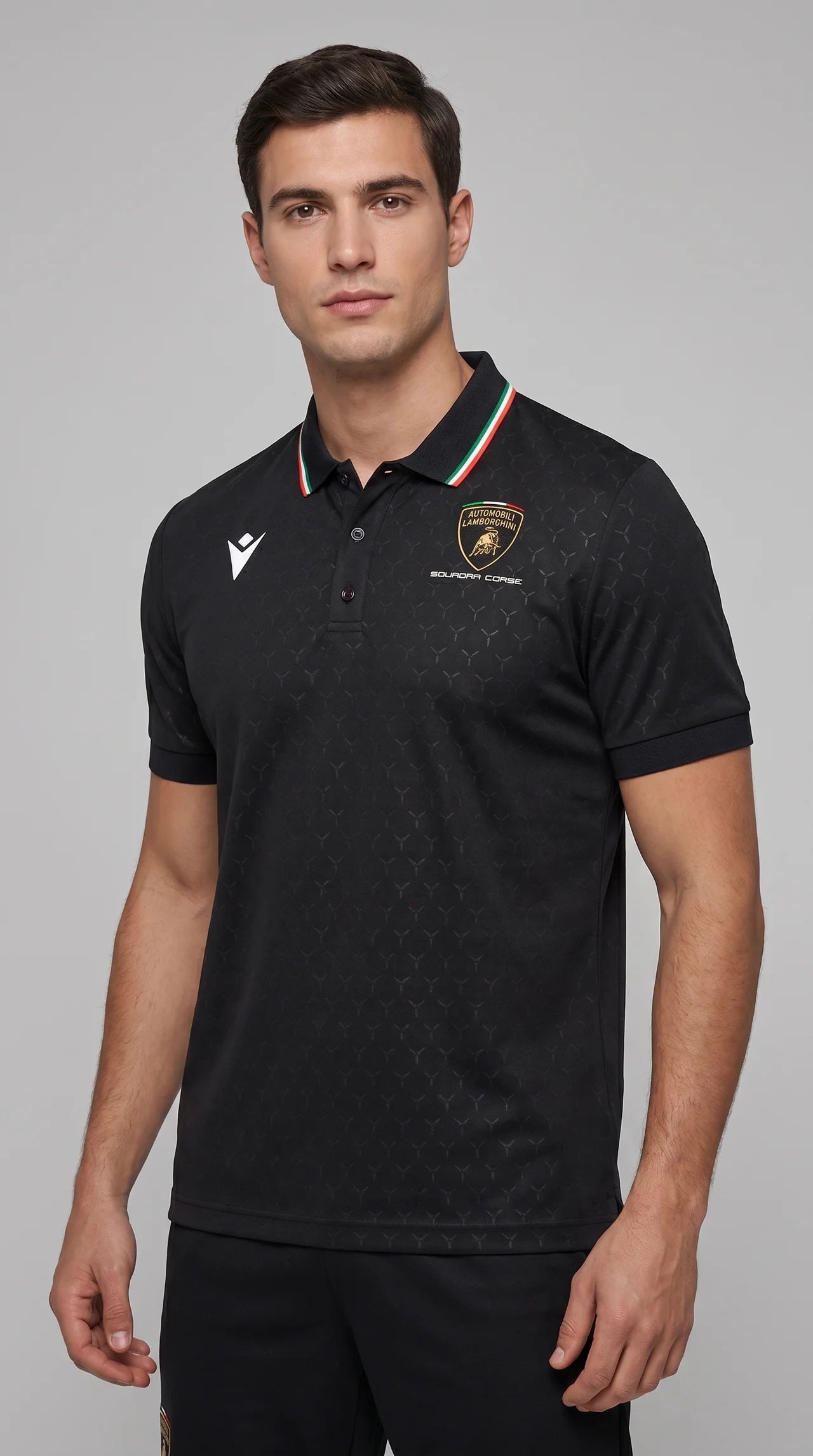 Polo Uomo Automobili Lamborghini SC63 2026/27 Nera