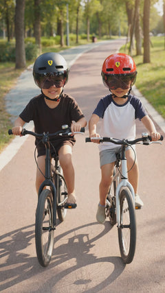 Caschetto per bicicletta da bambino Scuderia Ferrari Nero-6