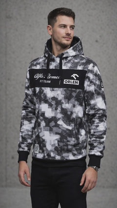Felpa con cappuccio mimetica Alfa Romeo F1 Team ORLEN-1