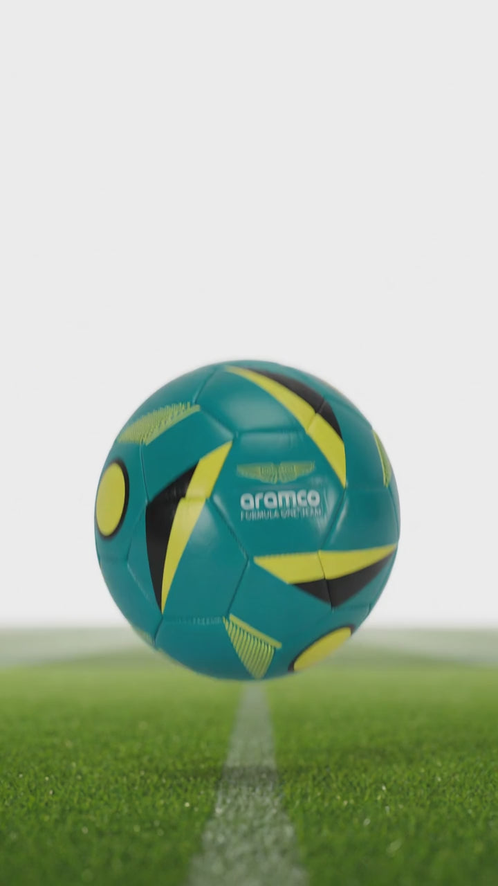 Pallone da calcio Aston Martin Aramco F1 Team Soccer Ball misura #5 green-2